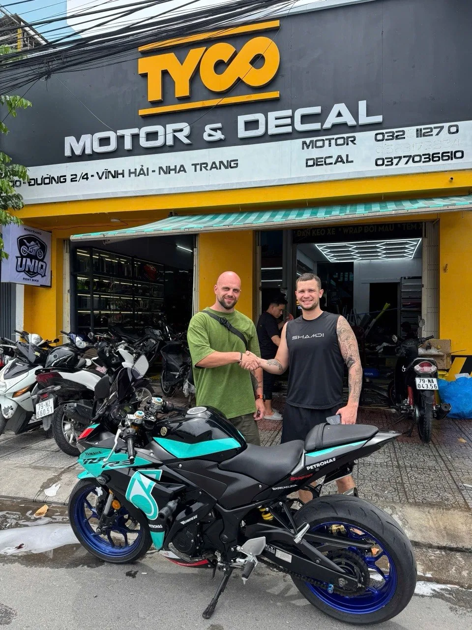 Scooter handover at the workshop